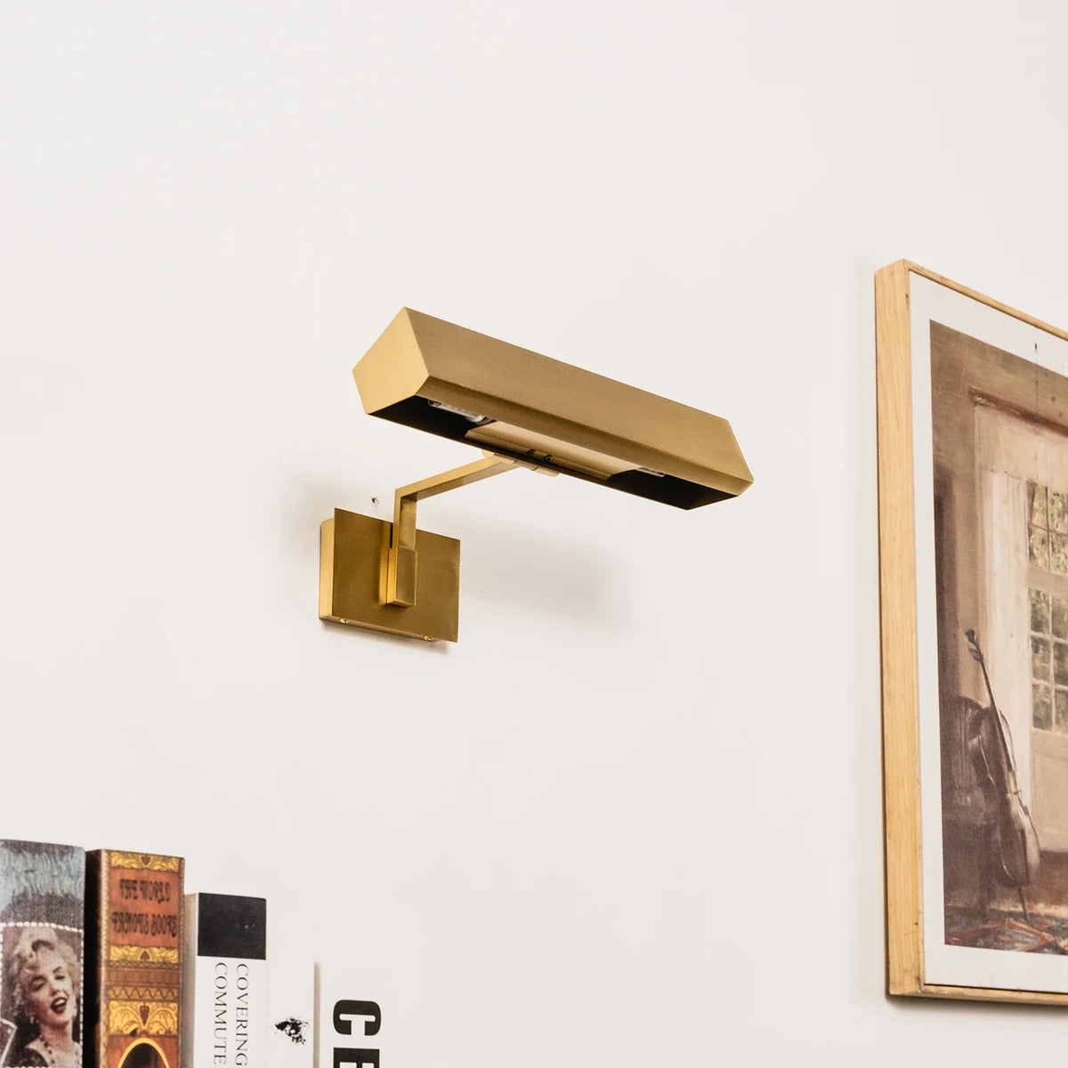 Arden Picture Brass Light Wall Sconce – Brass detail 15