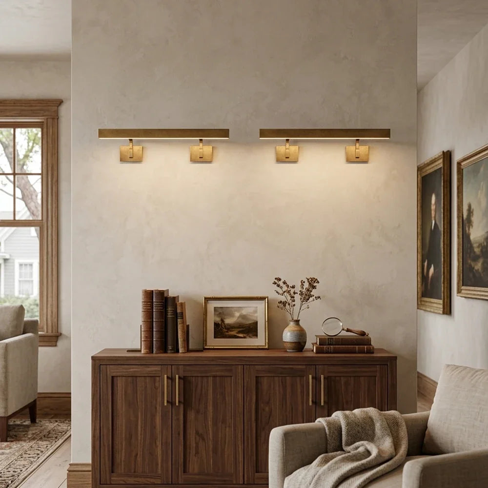 Arden Picture Brass Light Wall Sconce – Brass detail 4