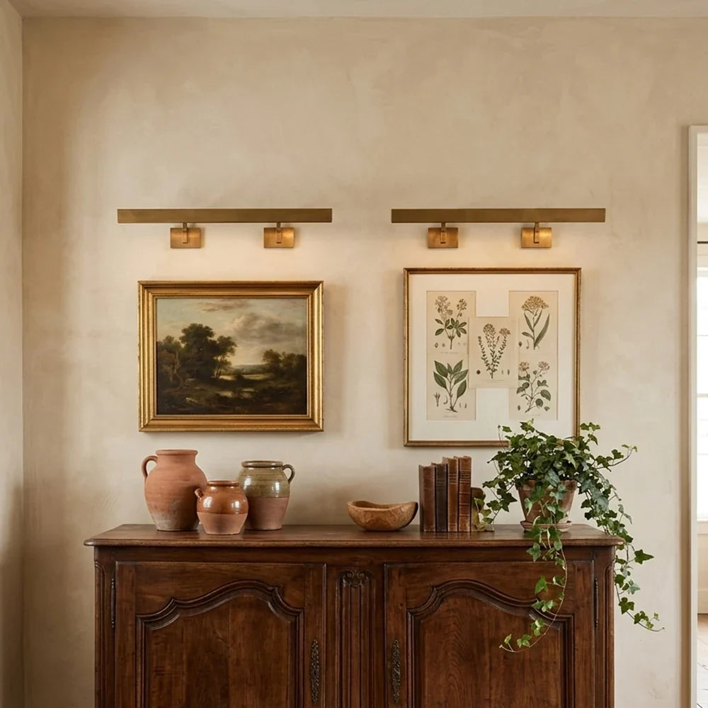 Arden Picture Brass Light Wall Sconce – Brass detail 3