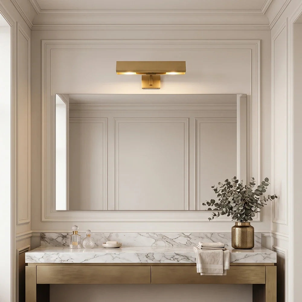 Arden Picture Brass Light Wall Sconce – Brass detail 9