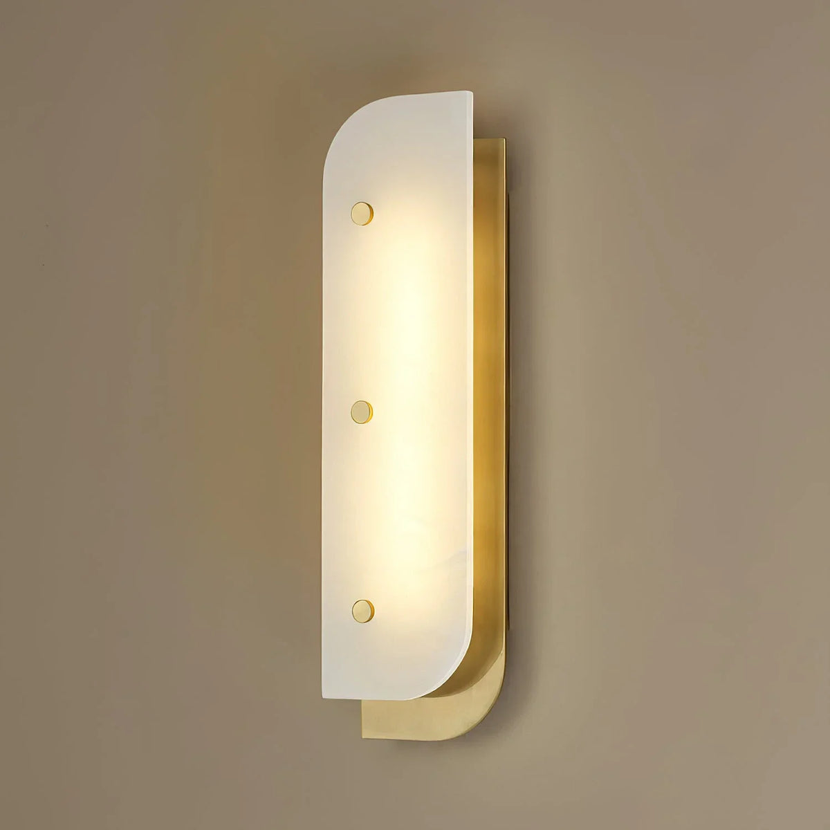 Asymmetrical Elaris Alabaster Wall Lamp – Alabaster detail 16