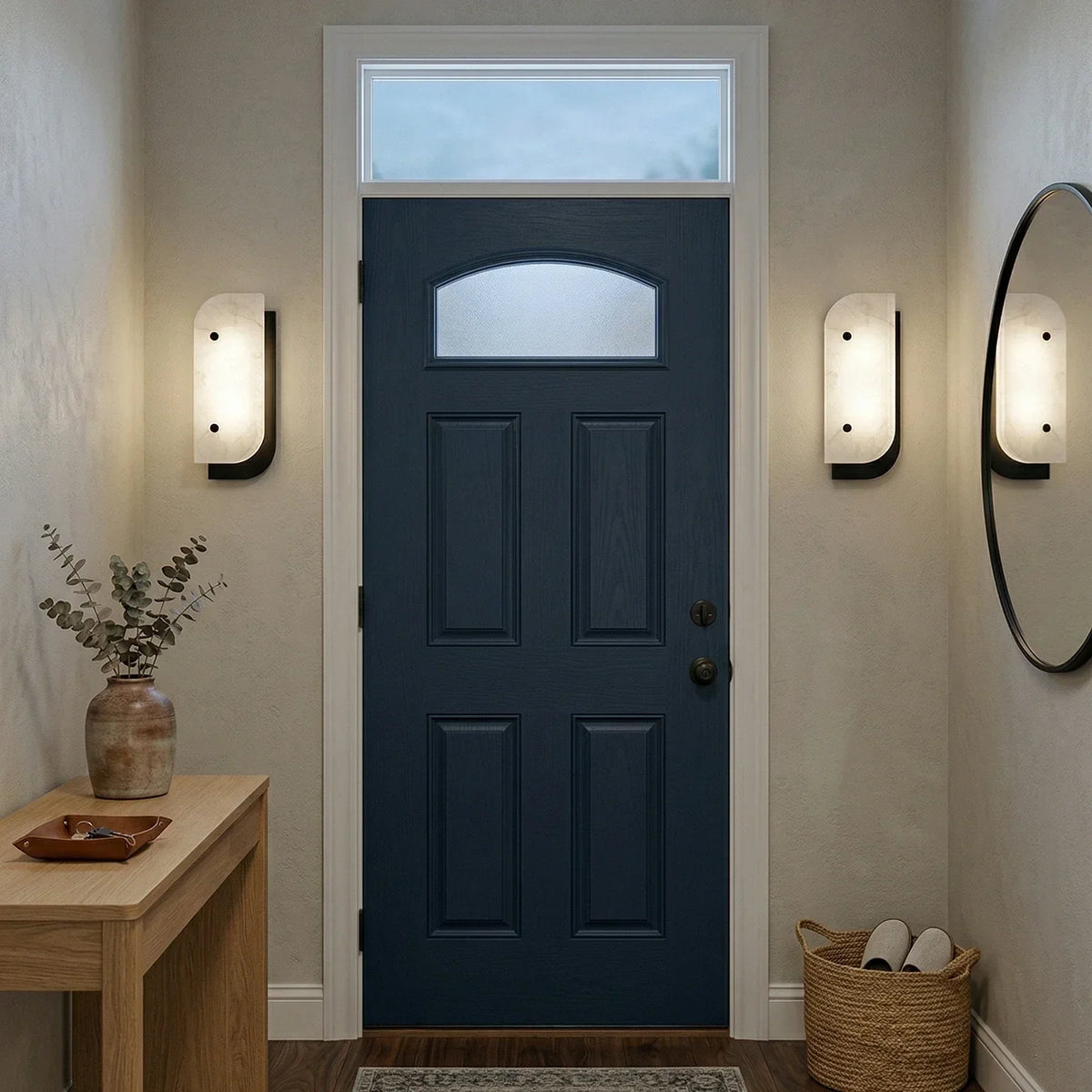 Asymmetrical Elaris Alabaster Wall Lamp – Alabaster detail 8