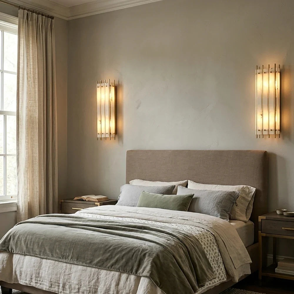 Aurelle Alabaster Wall Sconce – Alabaster detail 8
