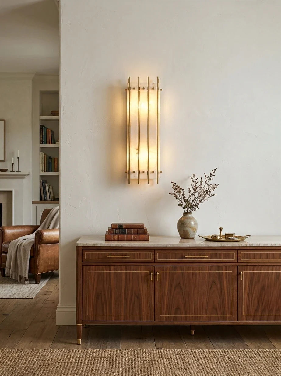 Aurelle Alabaster Wall Sconce – Alabaster detail 10