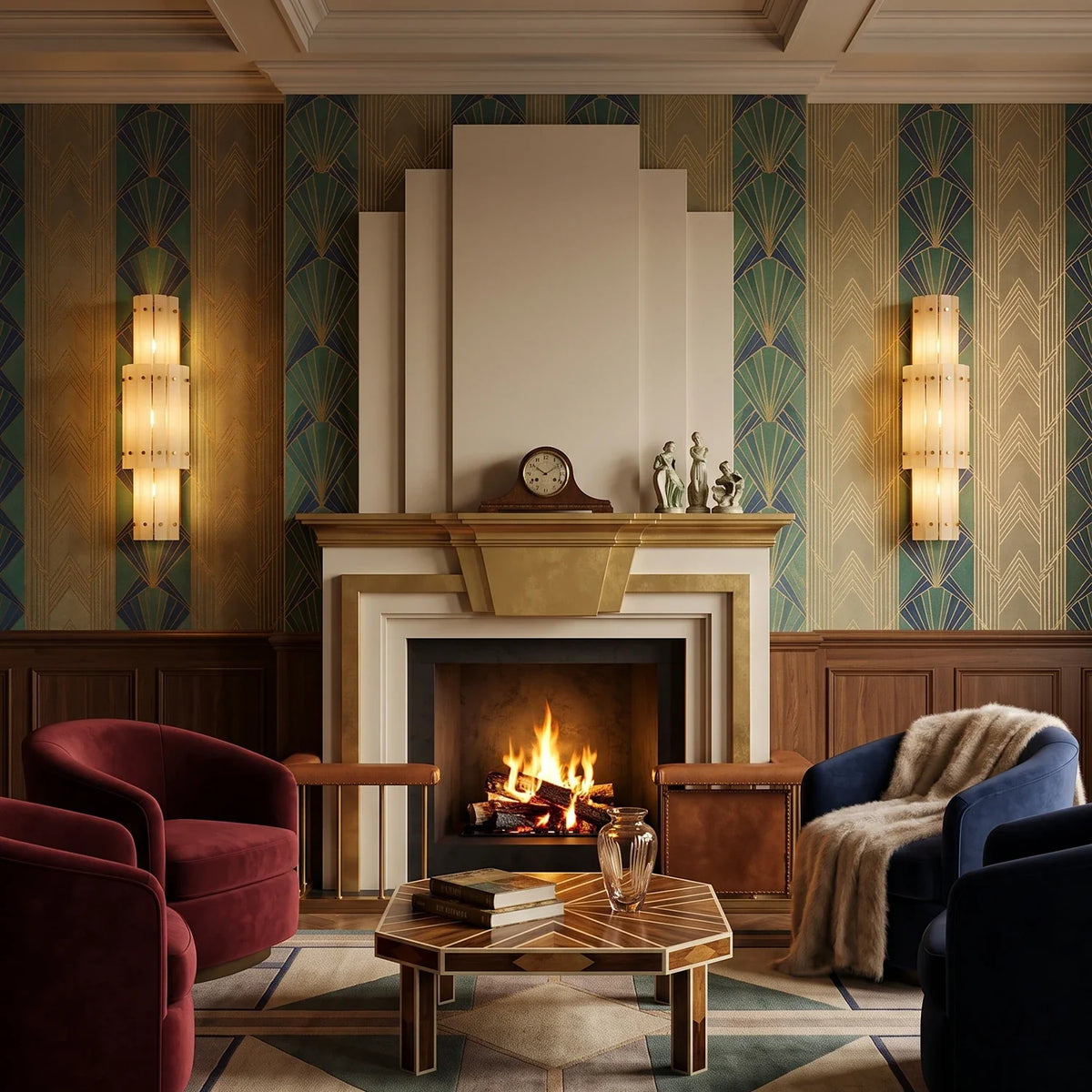 Aurelle Alabaster Wall Sconce – Alabaster detail 9