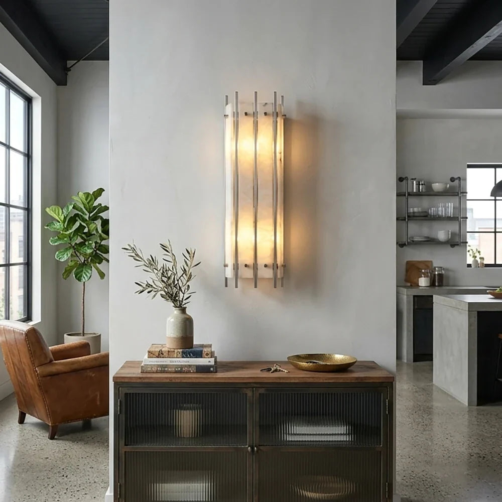 Aurelle Alabaster Wall Sconce – Alabaster detail 5