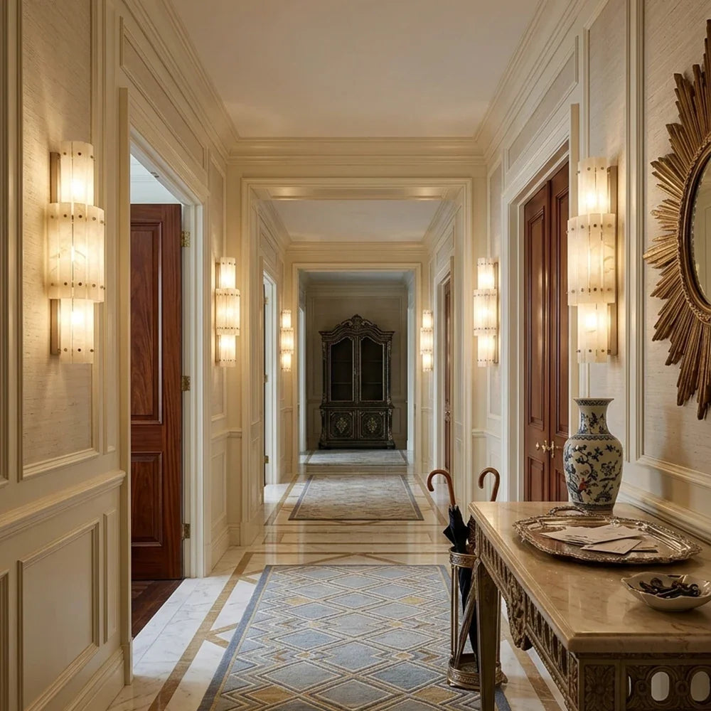 Aurelle Alabaster Wall Sconce – Alabaster detail 6