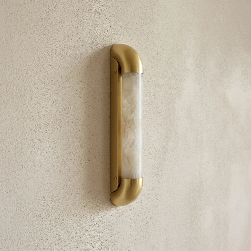 Aveline Bracketed Alabaster Wall Sconce – Alabaster detail 14