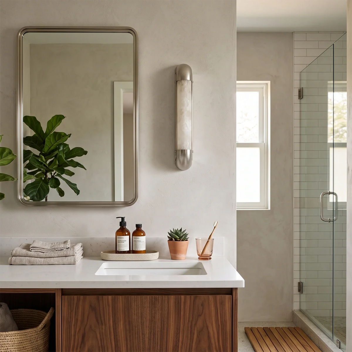 Aveline Bracketed Alabaster Wall Sconce – Alabaster detail 5