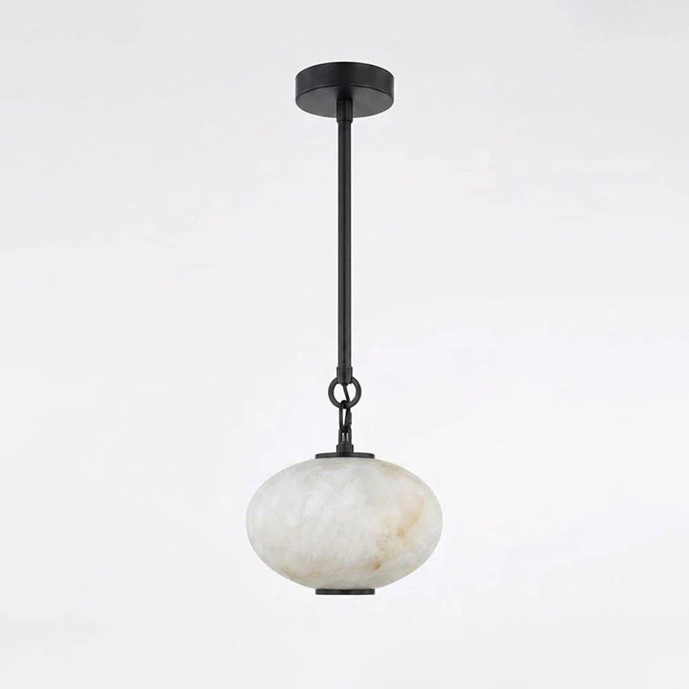 Bellamy Alabaster Lantern Pendant Light – Alabaster detail 10