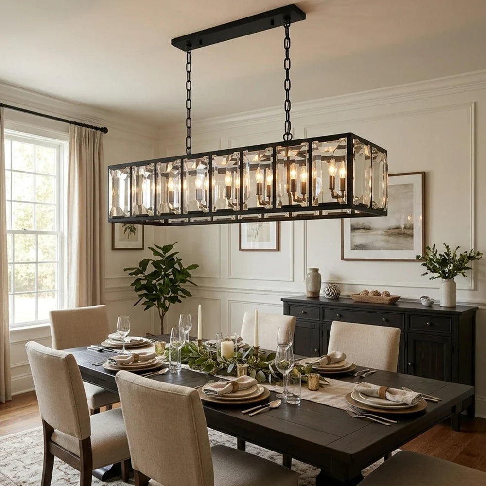 Bezel Ring Faceted Crystal Chandelier – Crystal detail 22