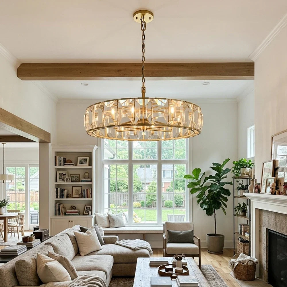 Bezel Ring Faceted Crystal Chandelier – Crystal detail 6