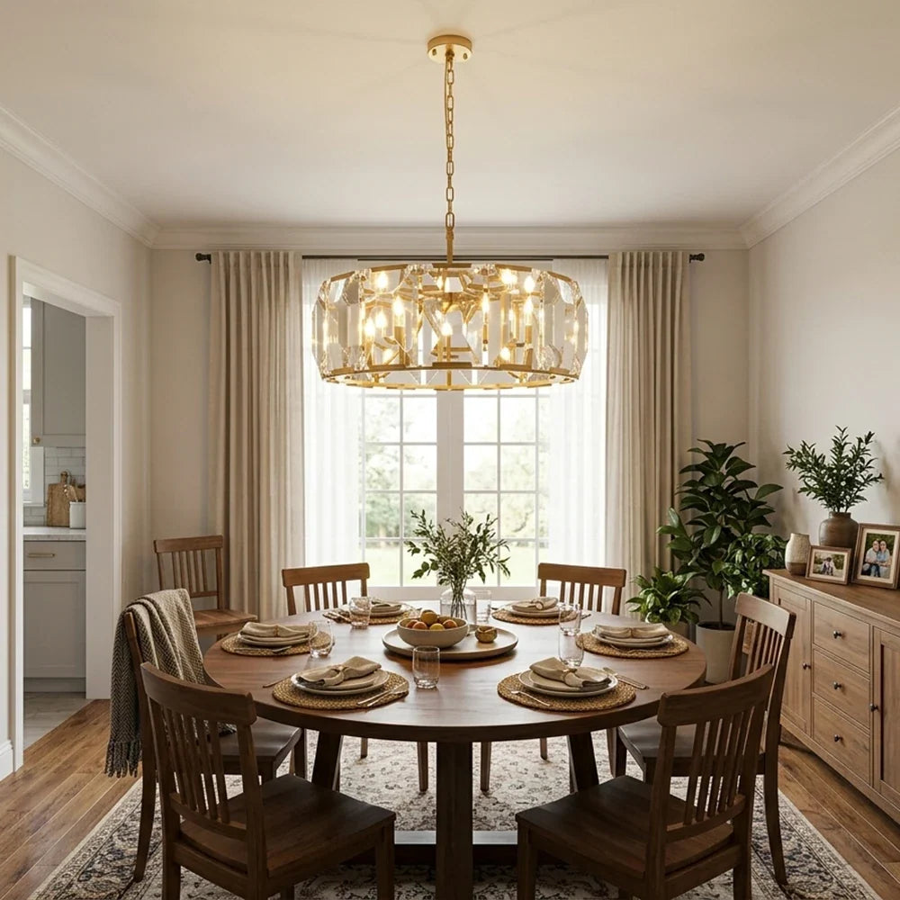 Bezel Ring Faceted Crystal Chandelier – Crystal detail 8
