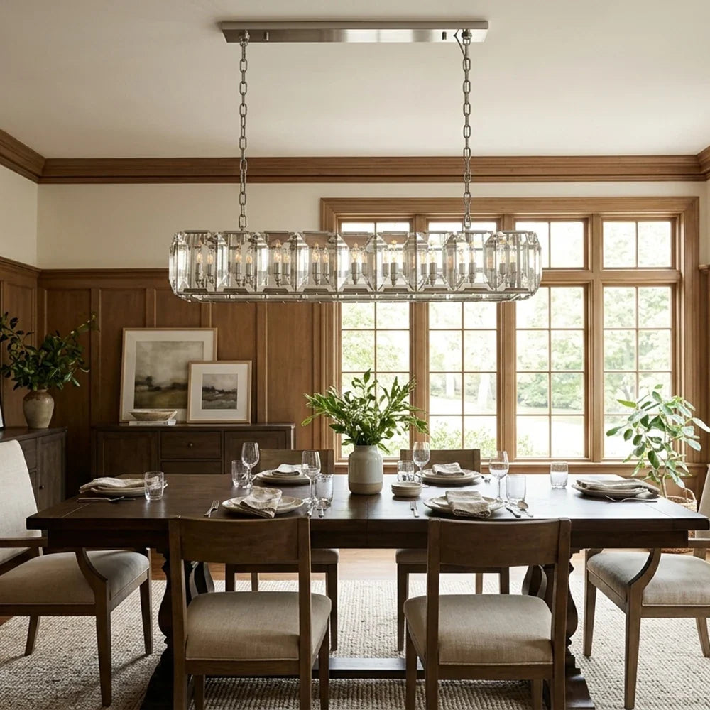Bezel Ring Faceted Crystal Chandelier – Crystal detail 17