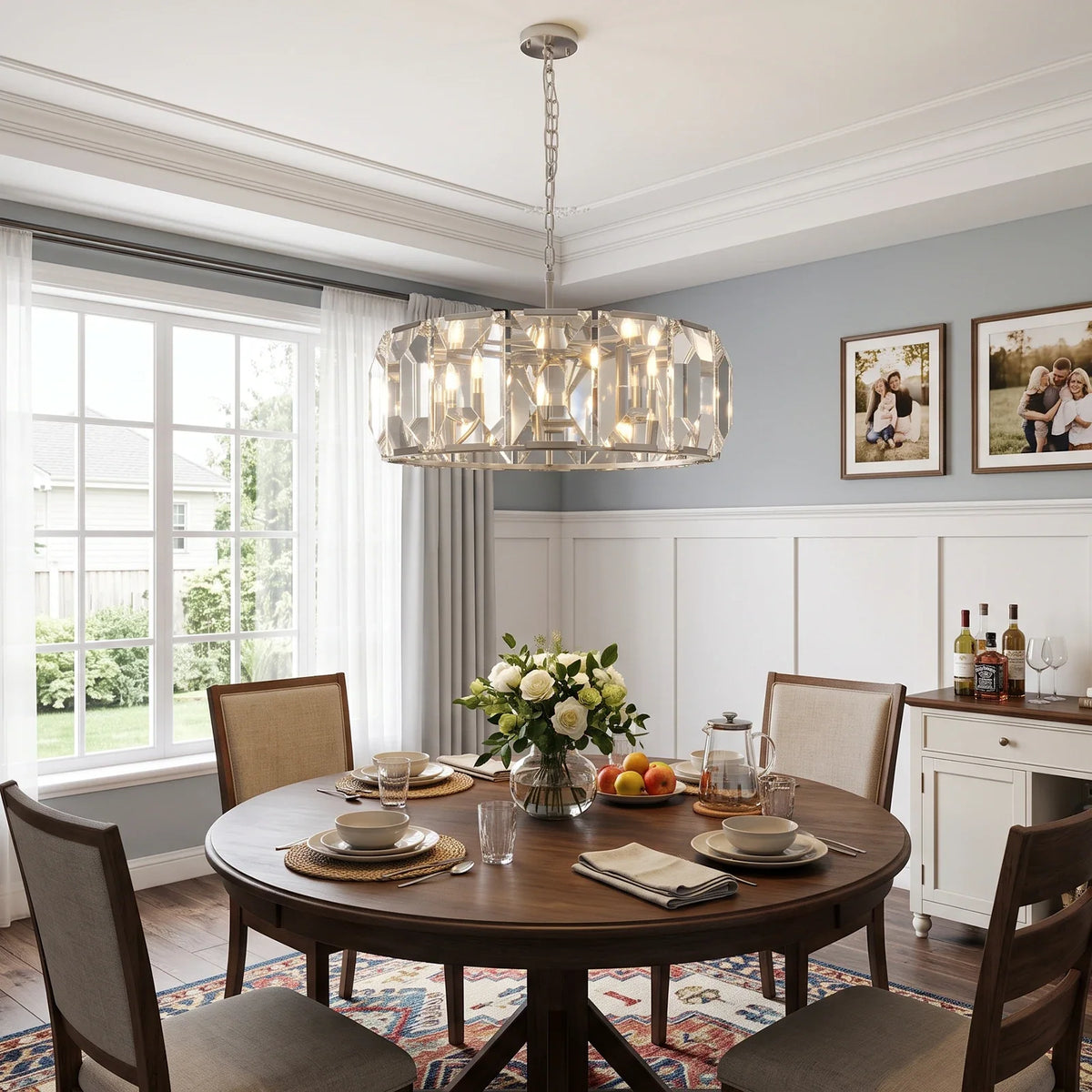 Bezel Ring Faceted Crystal Chandelier – Crystal detail 16