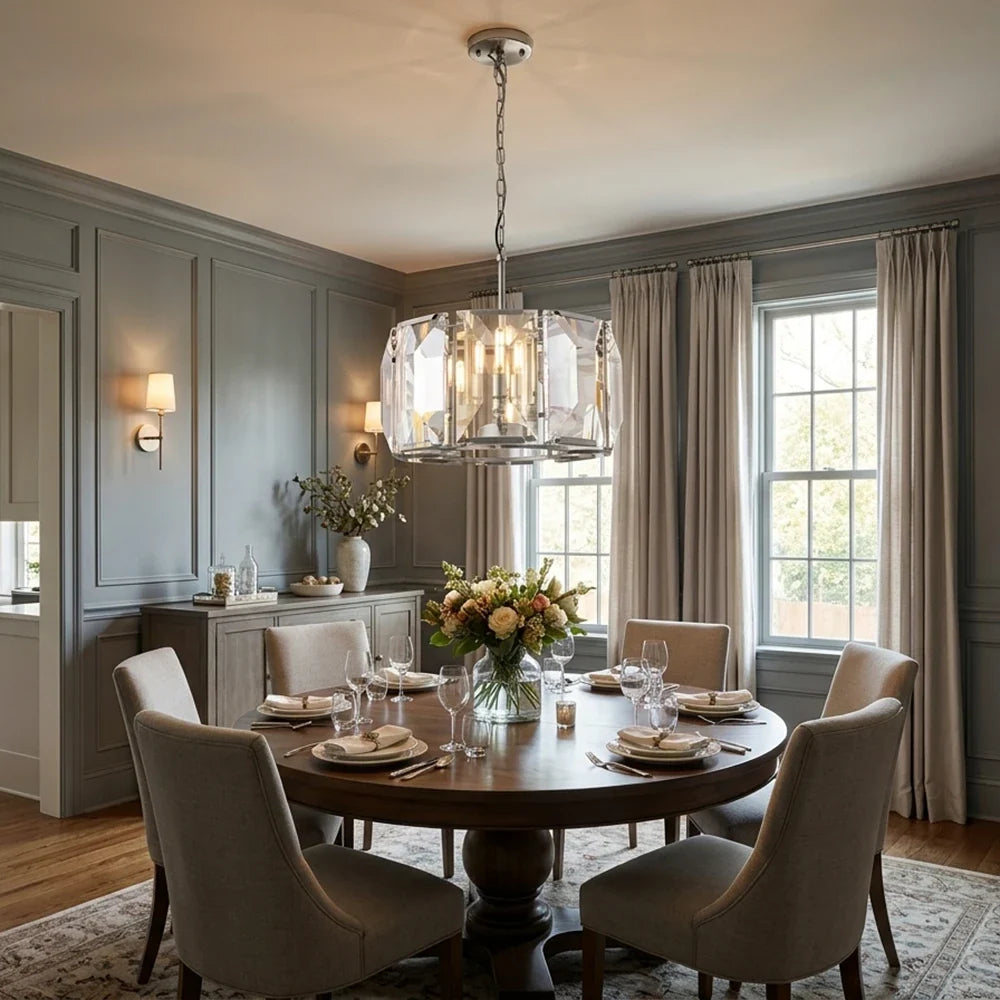 Bezel Ring Faceted Crystal Chandelier – Crystal detail 21