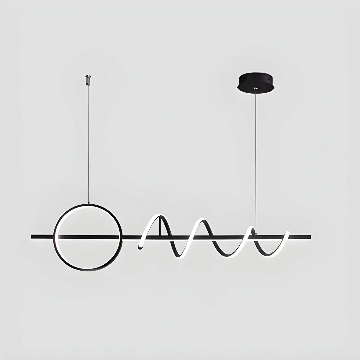 LED Minimalist Long Pendant Light for Kitchen Island – detail 3