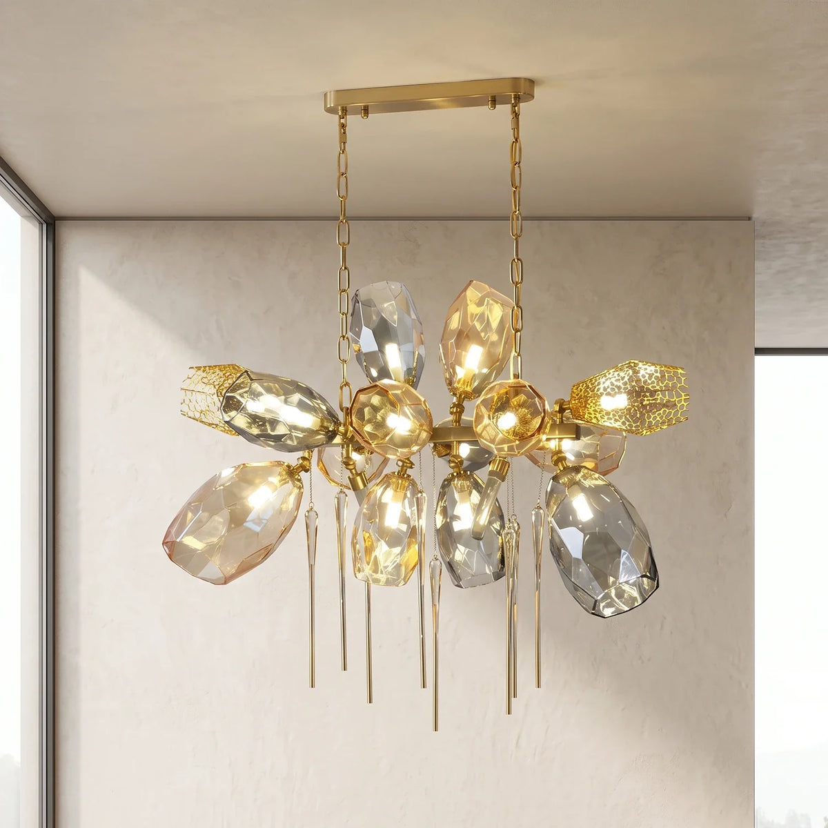 Britannica Glass Chandelier Horizontal – Glass detail 41