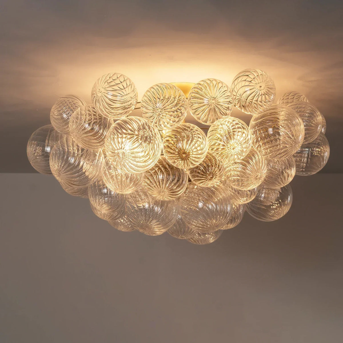Bubble Texture Glass Ball Ceiling Light – Glass detail 26