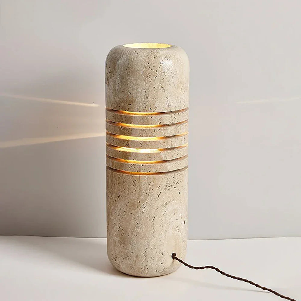 Bucket Stone Travertine Table Lamp – Travertine detail 13