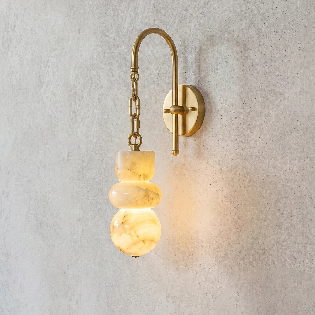 Cairn Alabaster Wall Sconce – Alabaster detail 15