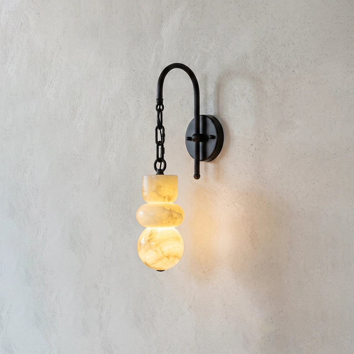 Cairn Alabaster Wall Sconce – Alabaster detail 14