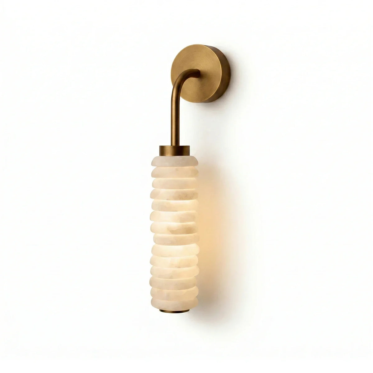 Calla Cylinder Alabaster Wall Lamp – Alabaster detail 12