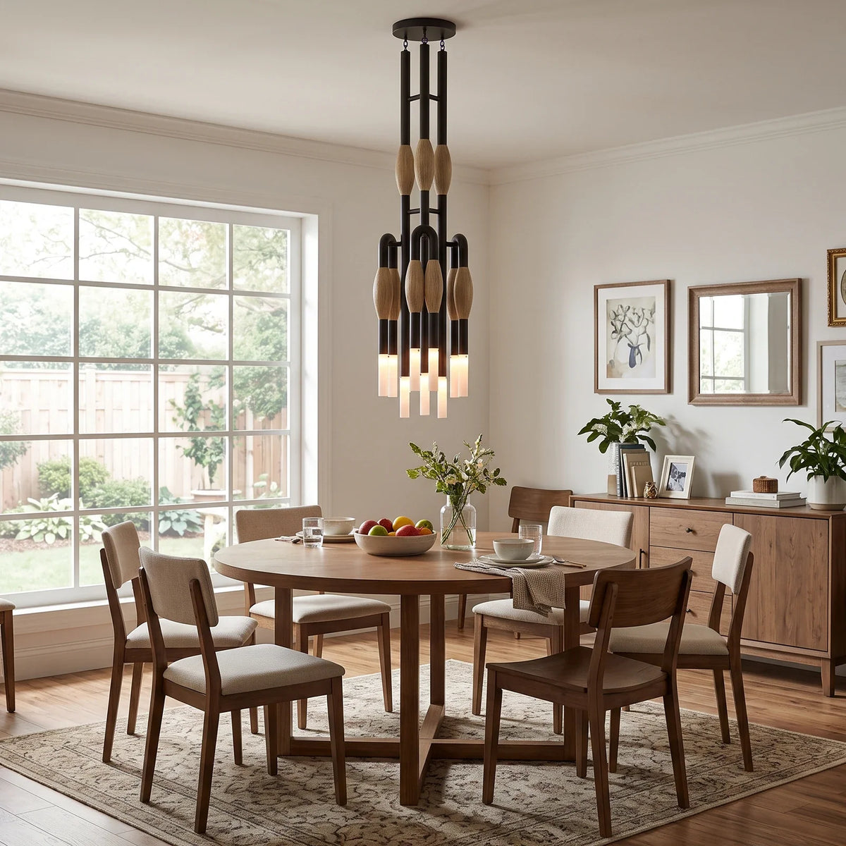 Calligraphy Brush Copper Chandelier – Copper detail 3