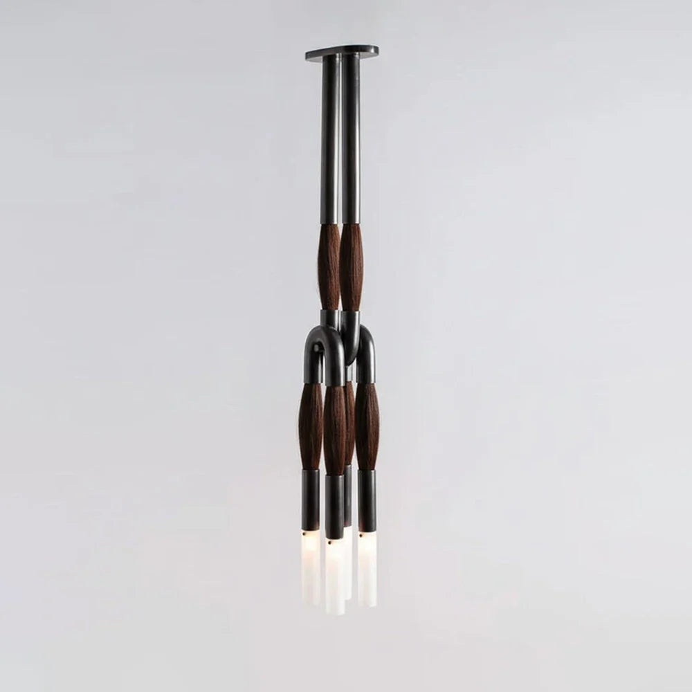 Calligraphy Brush Copper Chandelier – Copper detail 16