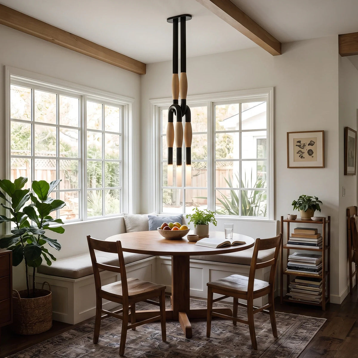 Calligraphy Brush Copper Chandelier – Copper detail 2