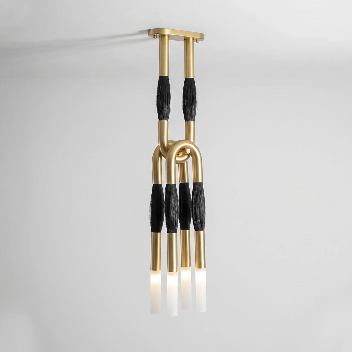 Calligraphy Brush Copper Chandelier – Copper detail 19