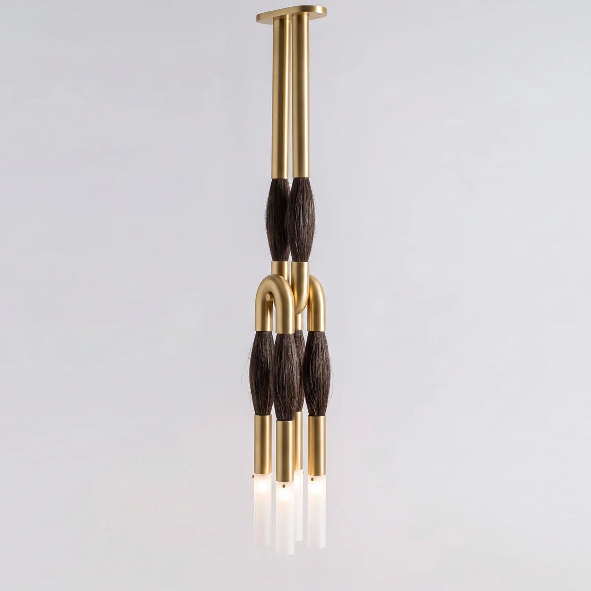Calligraphy Brush Copper Chandelier – Copper detail 17