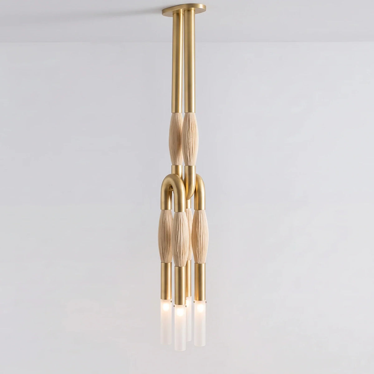 Calligraphy Brush Copper Chandelier – Copper detail 14