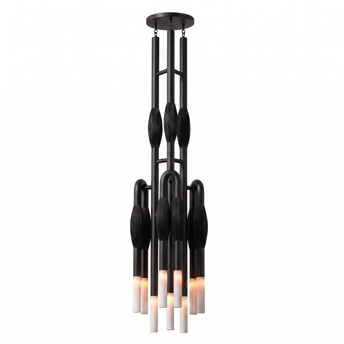 Calligraphy Brush Copper Chandelier – Copper detail 30