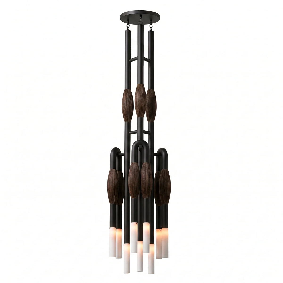 Calligraphy Brush Copper Chandelier – Copper detail 28