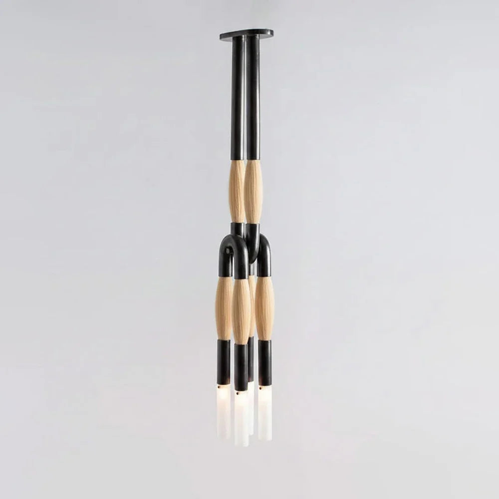 Calligraphy Brush Copper Chandelier – Copper detail 15