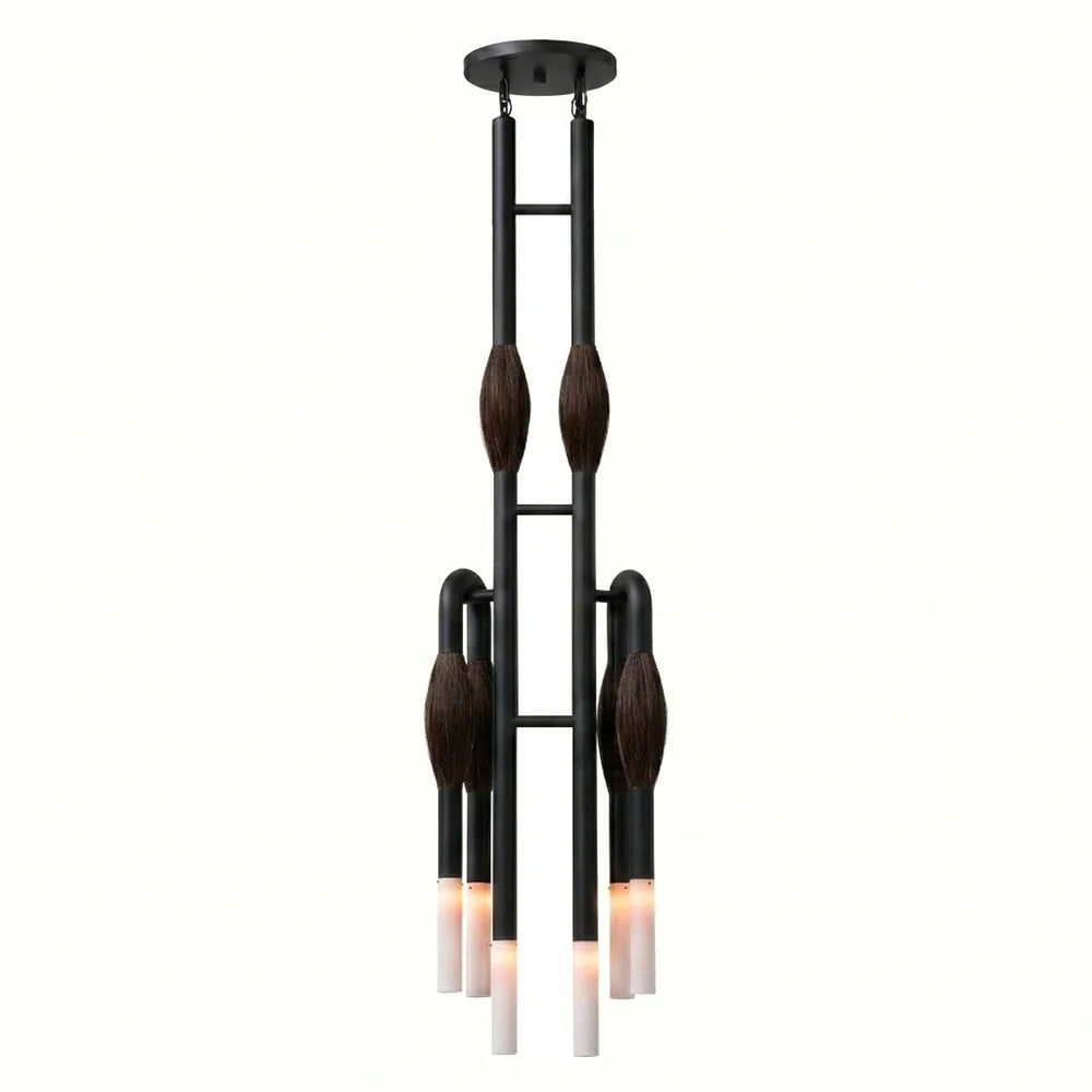 Calligraphy Brush Copper Chandelier – Copper detail 23