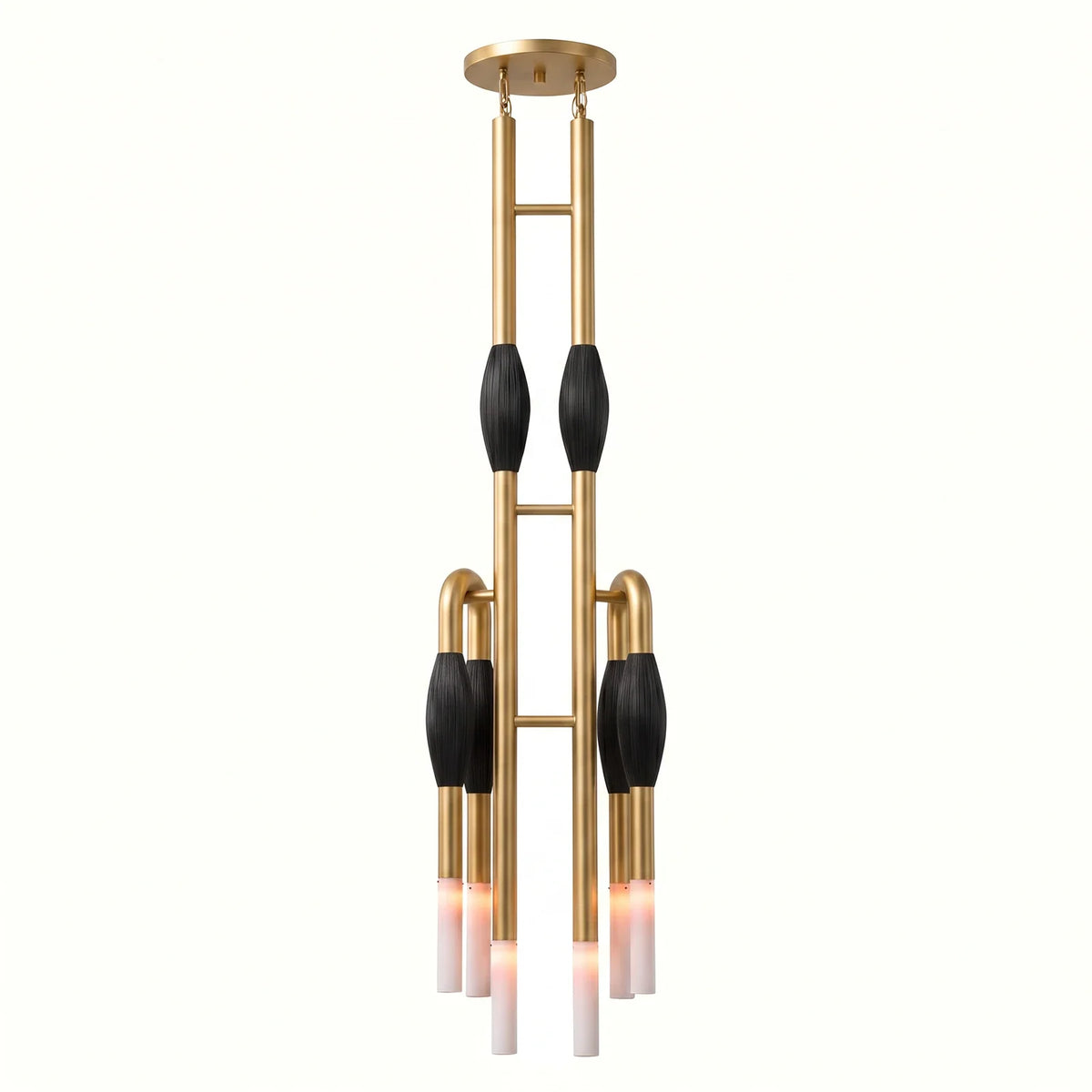 Calligraphy Brush Copper Chandelier – Copper detail 26