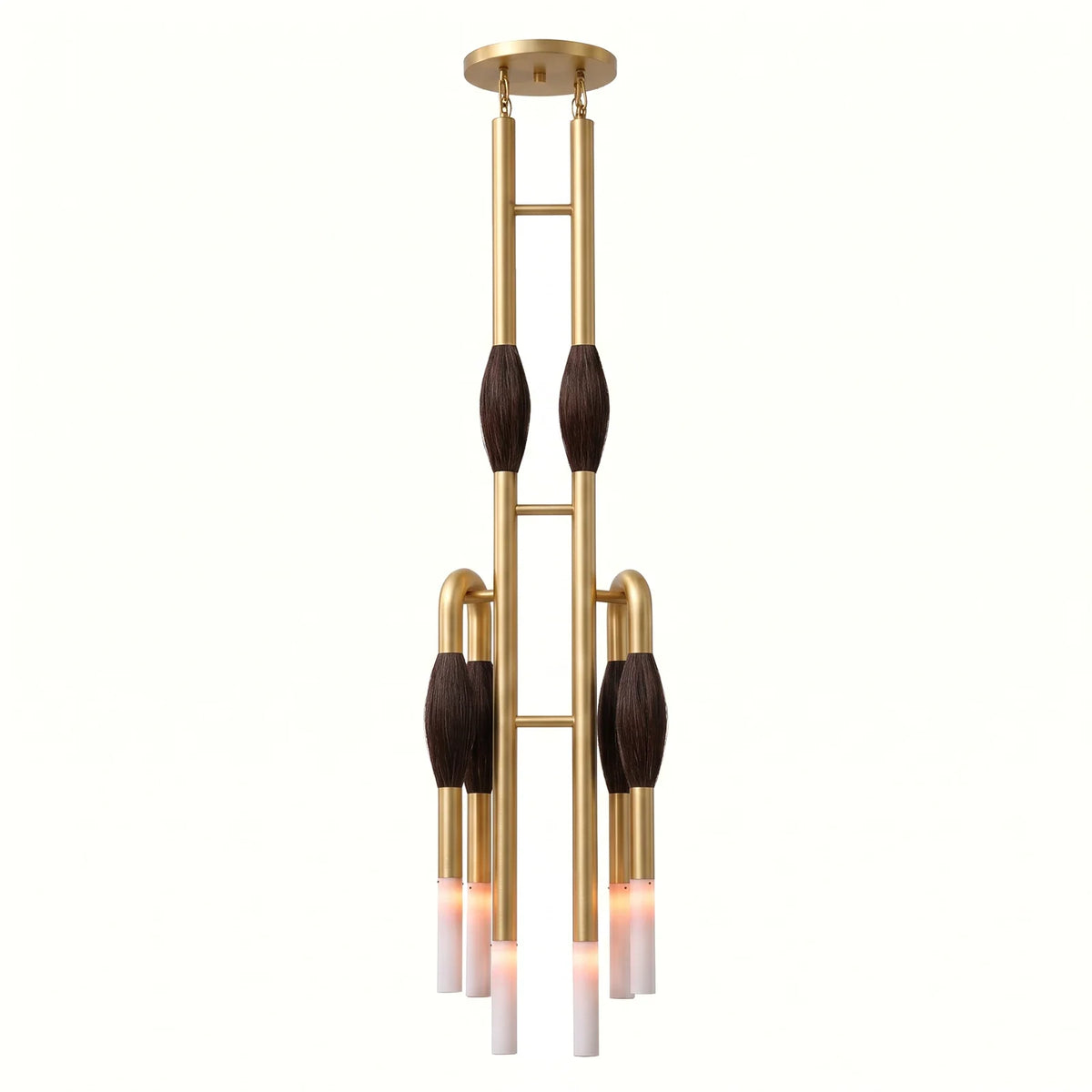Calligraphy Brush Copper Chandelier – Copper detail 24