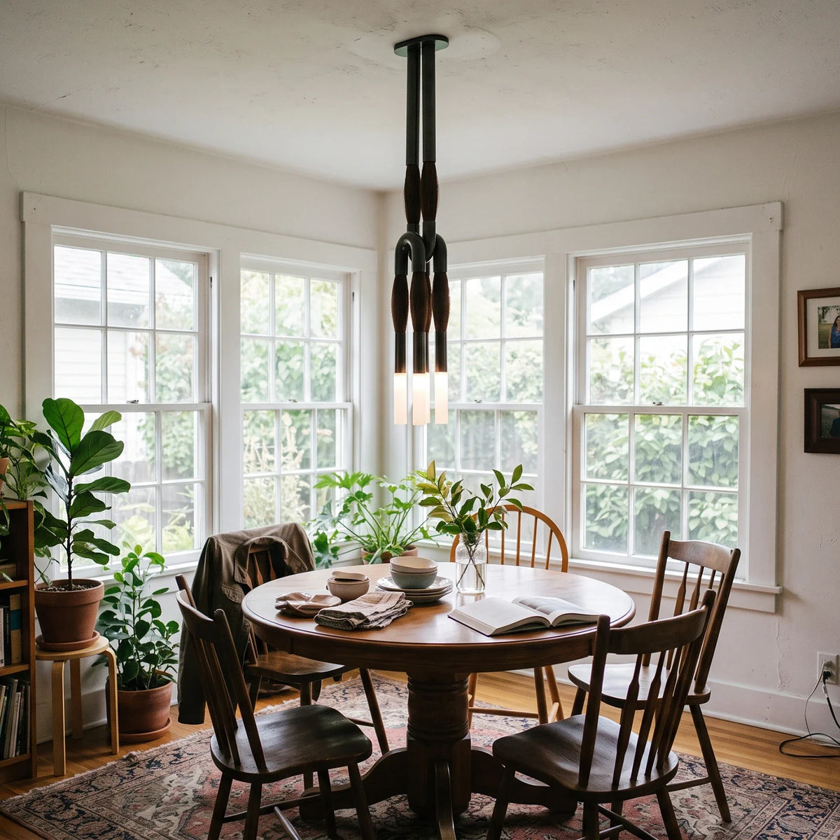 Calligraphy Brush Copper Chandelier – Copper detail 7