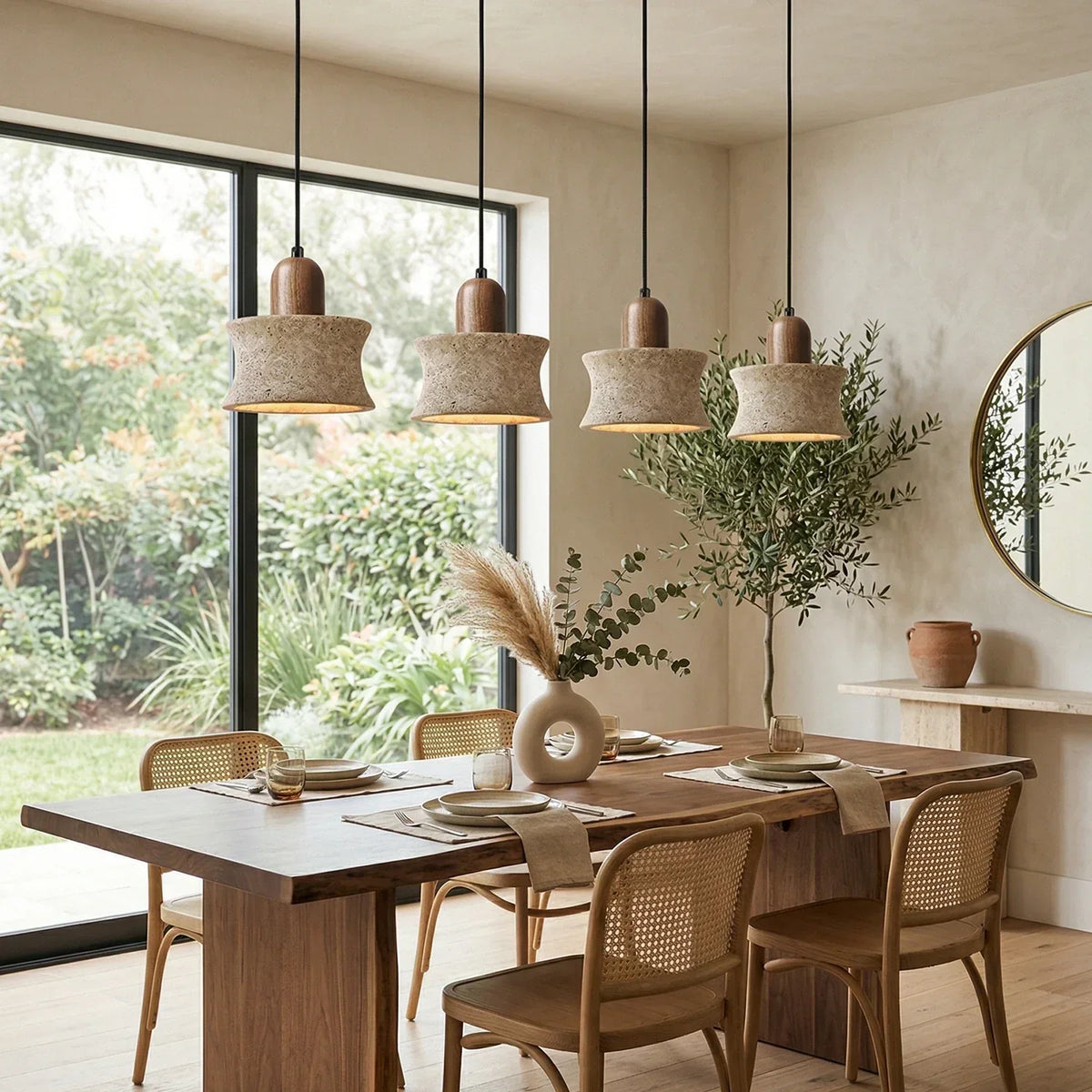 Calviero Travertine Pendant Light – Travertine detail 4