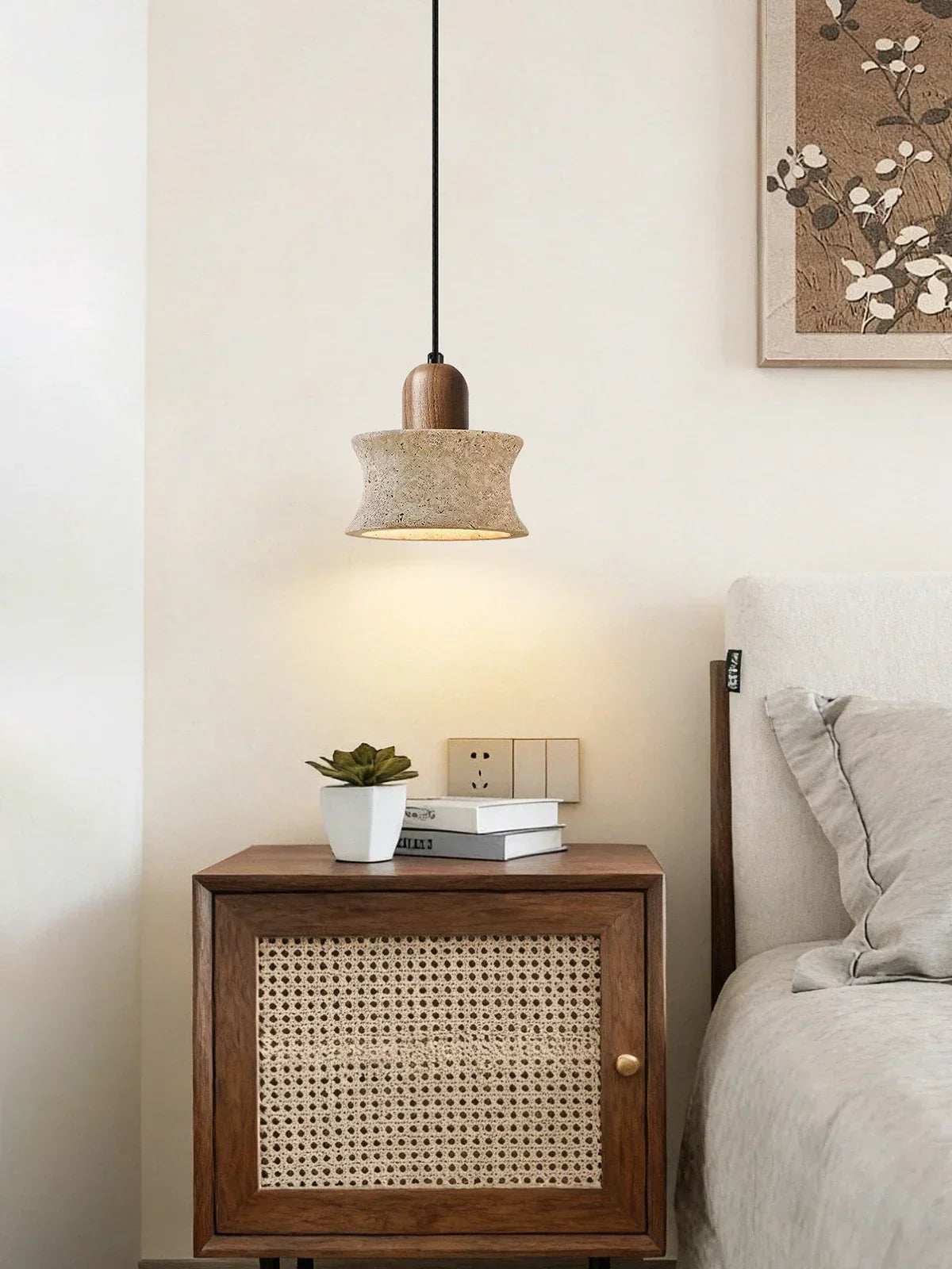 Calviero Travertine Pendant Light – Travertine detail 7