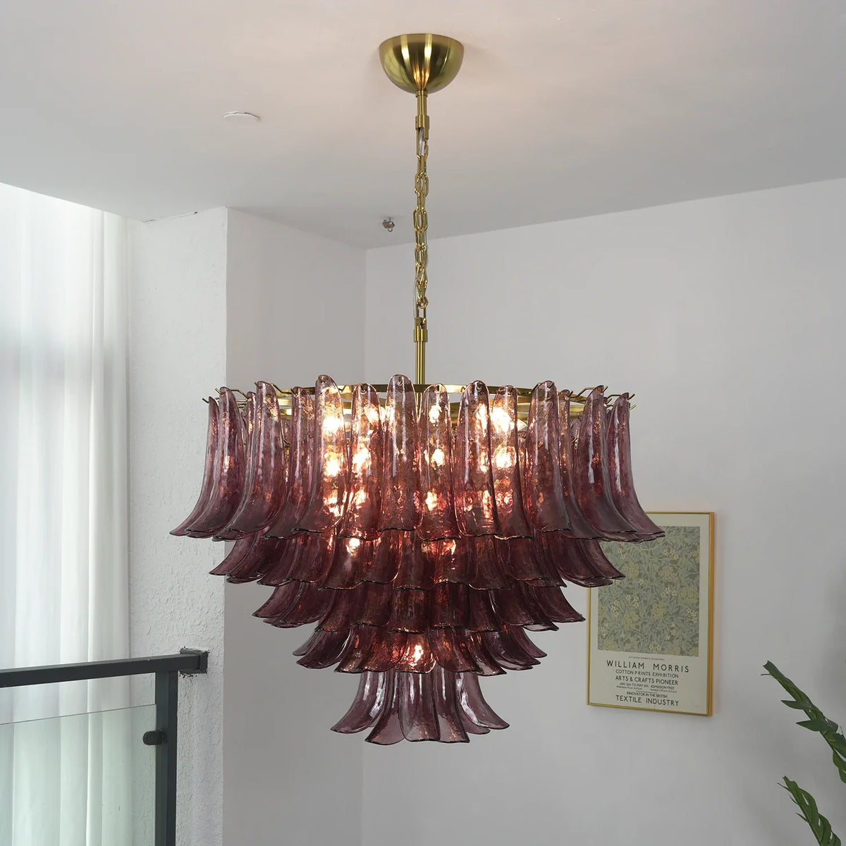Camellia Glass Petal Chandelier – Glass detail 30