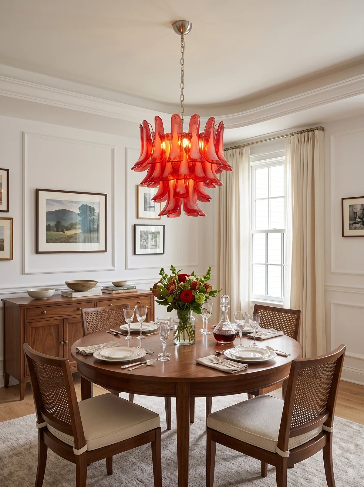 Camellia Glass Petal Chandelier – Glass detail 18