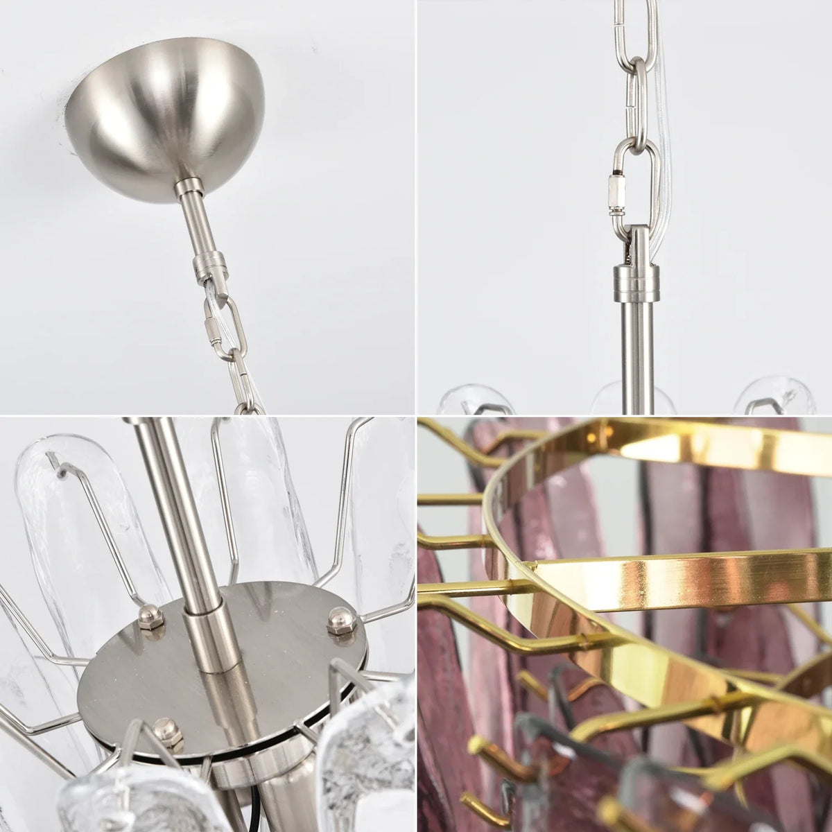 Camellia Glass Petal Chandelier – Glass detail 27