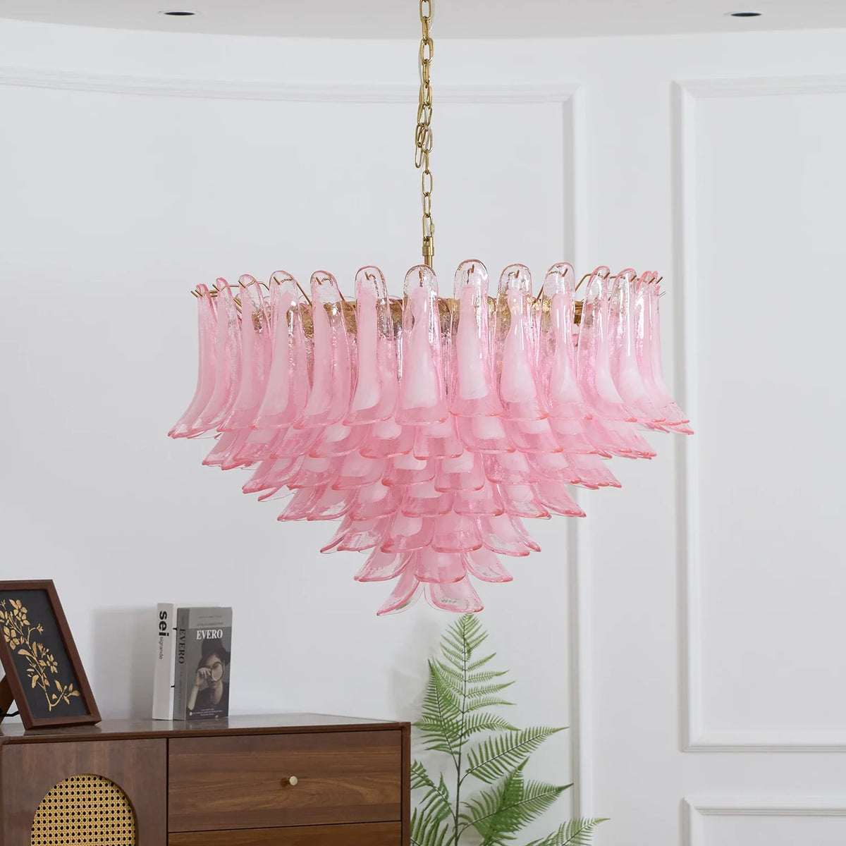 Camellia Glass Petal Chandelier – Glass detail 29