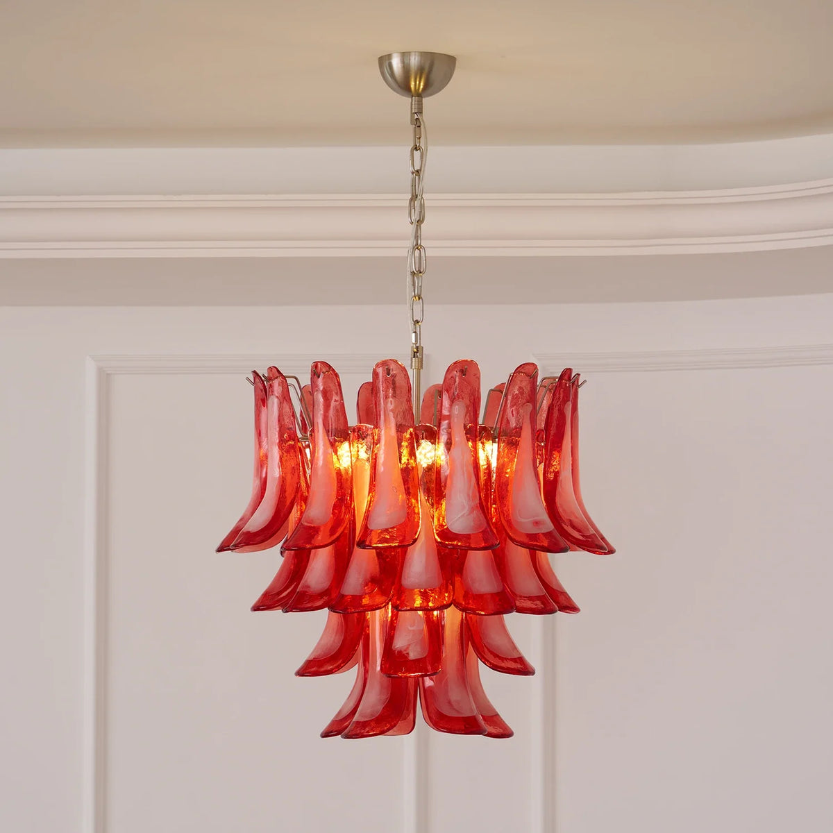 Camellia Glass Petal Chandelier – Glass detail 34