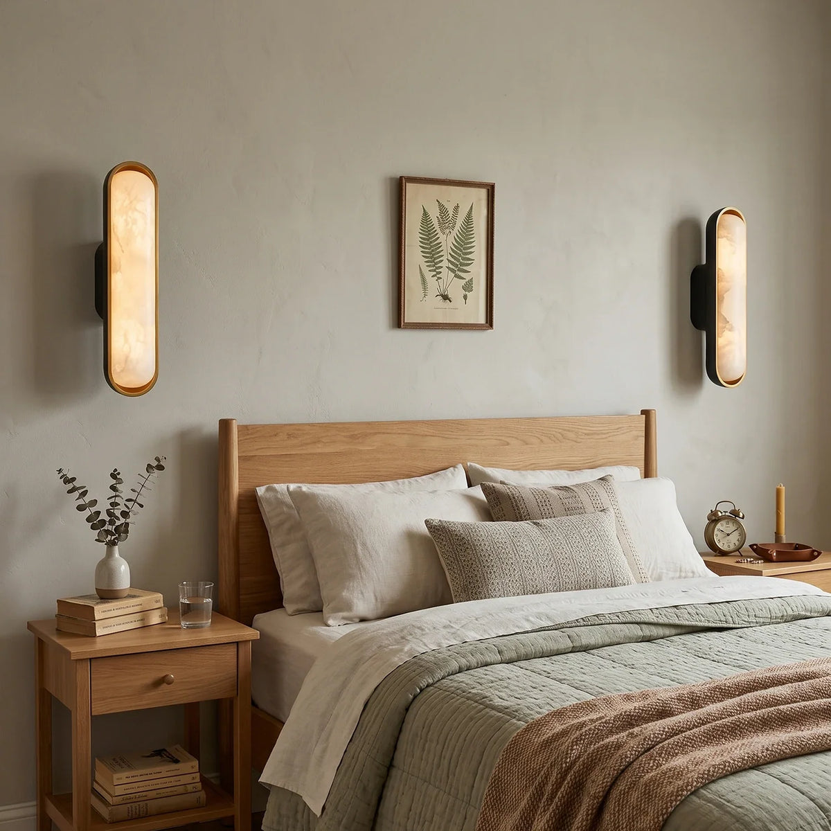 Capsule Chiarore Alabaster Wall Sconce – Alabaster detail 8