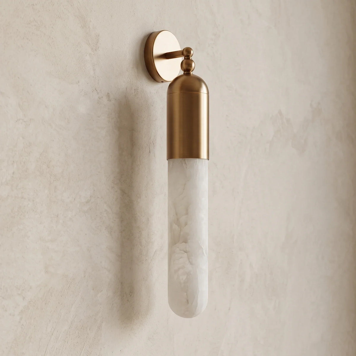 Capsule Linear Alabaster Wall Sconce – Alabaster detail 19