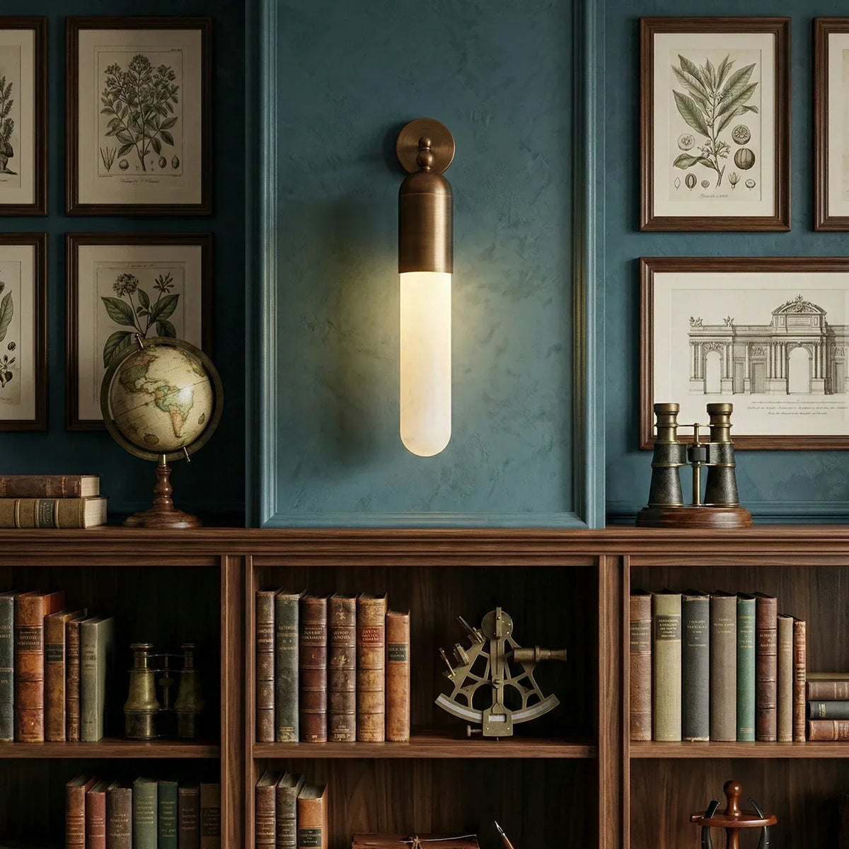 Capsule Linear Alabaster Wall Sconce – Alabaster detail 7
